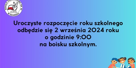 Rozpoczęcie roku szkolnego